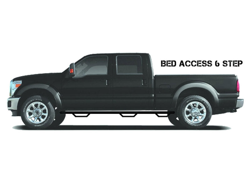 N-Fab Nerf Step 99-03 Ford F-150/Lobo SuperCab 4 Door 6.5ft Bed - Gloss Black - Bed Access - 3in