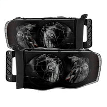 Carica l&#39;immagine nel visualizzatore di Gallery, Xtune Dodge Ram 1500 02-05 Amber Crystal Headlights HD-JH-DR02-AM-BSM