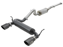 Carica l&#39;immagine nel visualizzatore di Gallery, aFe Rebel Series 2.5in 409 SS Cat-Back Exhaust w/ Black Tips 2007+ Jeep Wrangler (JK) V6 3.6L/3.8L