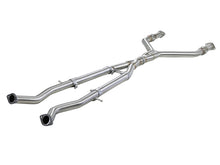 Carica l&#39;immagine nel visualizzatore di Gallery, aFe Takeda 2.5in to 3in 304 SS Y-Pipe Exhaust System 16-18 Infiniti Q50/Q60 V6-3.0L (tt)