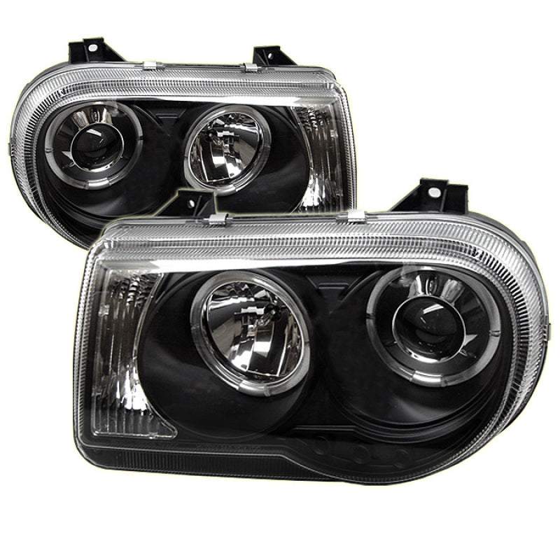 Spyder Chrysler 300C 05-10 Projector Headlights LED Halo LED Blk (Not Included) PRO-YD-C300C-HL-BK