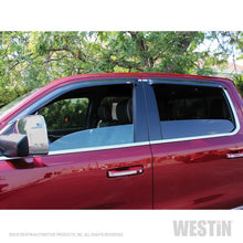 Carica l&#39;immagine nel visualizzatore di Gallery, Westin 2019 RAM 1500 Crew Cab (Non Classic) Wade Slim Wind Deflector 4pc - Smoke