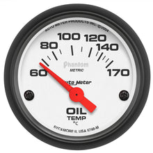 Carica l&#39;immagine nel visualizzatore di Gallery, Autometer Phantom 2-1/16in 60-170 Deg F Electronic Oil Temperature Gauge