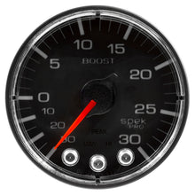 Carica l&#39;immagine nel visualizzatore di Gallery, Autometer Spek-Pro 52.4mm 30inHG-30PSI Digital Stepper Motor Vac/Boost Gauge