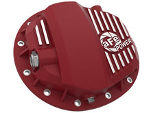 Laden Sie das Bild in den Galerie-Viewer, aFe Pro Series GMCH 9.5 Rear Diff Cover Red w/ Machined Fins 19-20 GM Silverado/Sierra 1500