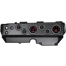 Laden Sie das Bild in den Galerie-Viewer, Autometer Designer Black 70-74 E-Body/Cuda/Challenger Dash Kit 6pc Tach/ MPH/ Fuel/ Oil/ WTMP/ Volt