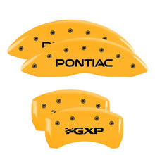 गैलरी व्यूवर में इमेज लोड करें, MGP 4 Caliper Covers Engraved Front Pontiac Rear Gxp Yellow Finish Black Char 2008 Pontiac G8