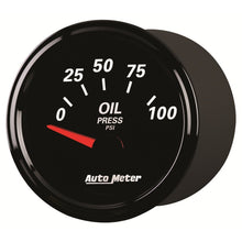 Laden Sie das Bild in den Galerie-Viewer, Autometer Designer Black II 52mm 100 PSI Oil Pressure Gauge