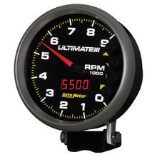 Carica l&#39;immagine nel visualizzatore di Gallery, Autometer 5 inch Ultimate III Playback Tachometer 9000 RPM - Black