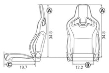 गैलरी व्यूवर में इमेज लोड करें, Recaro® - Cross Sportster ORV Series Driver Side Seat,Vinil Black Bolster &amp; Vinyl Gray Insert (414.1OR.3206) - 2to4wheels