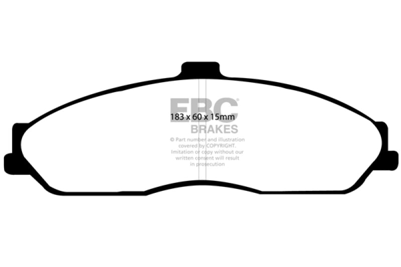 EBC 03-04 Cadillac XLR 4.6 Orangestuff Front Brake Pads