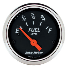 Laden Sie das Bild in den Galerie-Viewer, Autometer Designer Black  2-1/16in Black Fuel Level Gauge