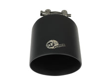 Carica l&#39;immagine nel visualizzatore di Gallery, aFe Takeda 304 SS Clamp-On Exhaust Tip 2.5in. Inlet / 4.5in. Outlet / 7in. L - Black