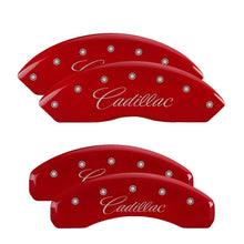 गैलरी व्यूवर में इमेज लोड करें, MGP 4 Caliper Covers Engraved Front &amp; Rear MGP Red finish silver ch