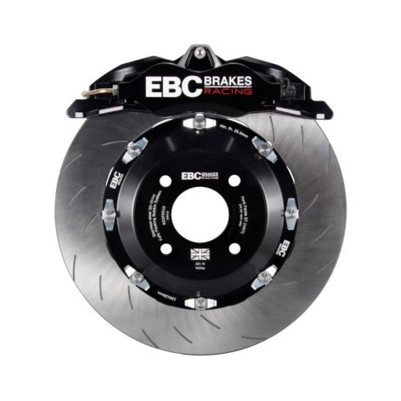 EBC 15-21 Volkswagen GTI Mk7 Black Apollo-4 Calipers 355mm Rotors Front Big Brake Kit