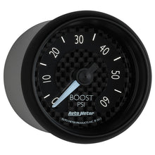 Laden Sie das Bild in den Galerie-Viewer, Autometer GT Series 52mm Mechanical 0-60 psi Boost Gauge