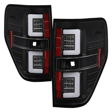 Load image into Gallery viewer, Spyder 09-14 Ford F150 V2 Light Bar LED Tail Lights - Black (ALT-YD-FF15009V2-LBLED-BK)