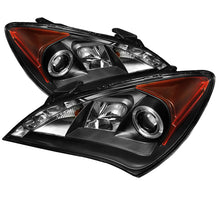 Carica l&#39;immagine nel visualizzatore di Gallery, Spyder Hyundai Genesis 10-12 Projector Halogen Model- LED Halo DRL Blk PRO-YD-HYGEN09-DRL-BK