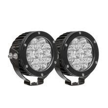 Laden Sie das Bild in den Galerie-Viewer, Westin Axis LED Auxiliary Light 4.75 inch Round Flood w/3W Osram (Set of 2) - Black