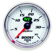 गैलरी व्यूवर में इमेज लोड करें, Autometer NV 52mm 0-35 PSI Boost Mechanical Gauge