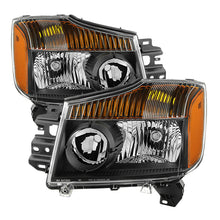 Laden Sie das Bild in den Galerie-Viewer, xTune Nissan Titan 04-15 (08-15 OE Style ) OEM Head Lights set - Black HD-JH-NTI08-AM-BK