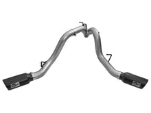 Carica l&#39;immagine nel visualizzatore di Gallery, aFe LARGE Bore HD 4in Dual DPF-Back SS Exhaust w/Black Tip 16-17 GM Diesel Truck V8-6.6L (td) LML