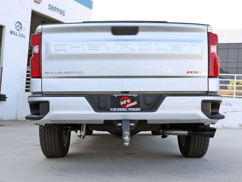 aFe Rebel XD Series 3" 304SS DPF-Back 20-21 GM Trucks L6-3.0L (td) LM2 - Dual Black Tip