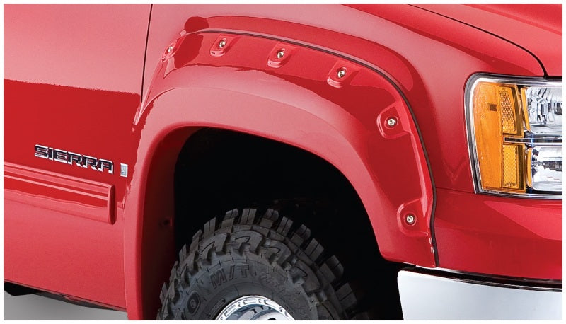 Bushwacker 07-14 GMC Sierra 2500 HD Cutout Style Flares 2pc - Black