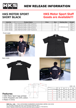 Laden Sie das Bild in den Galerie-Viewer, HKS MOTORSPORT BUTTON-UP SHIRT BLACK L