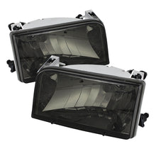 Load image into Gallery viewer, Xtune Ford F150/Bronco 92-96 Crystal Headlights Smoke HD-JH-FB92-SM