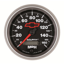 Carica l&#39;immagine nel visualizzatore di Gallery, Autometer Speedometer 3-3/8in, 0-160 MPH, Elec. Programmable - Bowtie Black