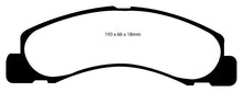 Laden Sie das Bild in den Galerie-Viewer, EBC 00-02 Ford Excursion 5.4 2WD Yellowstuff Front Brake Pads