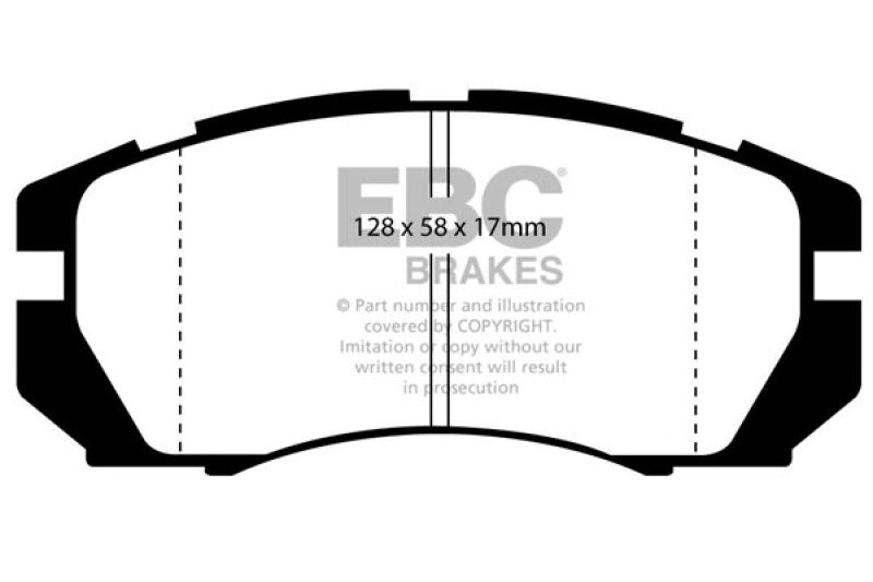 EBC 95-96 Subaru Impreza 2.2 Bluestuff Front Brake Pads