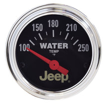 Laden Sie das Bild in den Galerie-Viewer, Autometer Jeep 52mm 100-250 Deg F Short Sweep Electronic Water Temperature Gauge