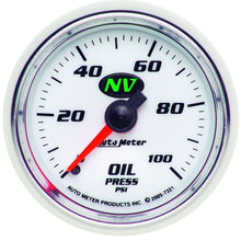 गैलरी व्यूवर में इमेज लोड करें, Autometer NV 52mm 0-100 PSI Oil Pressure Mechanical Gauge