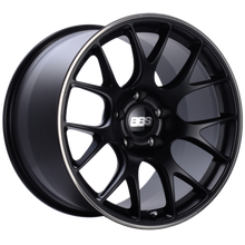 गैलरी व्यूवर में इमेज लोड करें, BBS CH-R 19x9.5 5x112 ET35 Satin Black Polished Rim Protector Wheel -82mm PFS/Clip Required