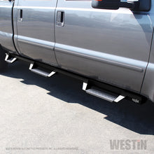 Carica l&#39;immagine nel visualizzatore di Gallery, Westin/HDX 99-16 Ford F-250/350 Crew Cab (6.75ft Bed) Stainless Drop Nerf Step Bars - Textured Black