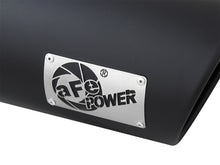 Cargar imagen en el visor de la galería, aFe Power MACH Force-Xp 4in In x 6in Out x 15in L Driver Side Clamp-On 4in 409 SS Exhaust Tip-Black