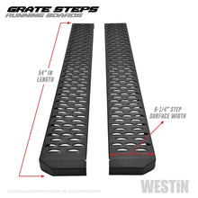 Carica l&#39;immagine nel visualizzatore di Gallery, Westin Grate Steps Running Boards 54 in - Textured Black