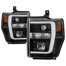 Load image into Gallery viewer, Spyder Ford F-250/350/450 08-10 V2 High-Power LED Headlights-Switch Back-Black PRO-YD-FS08PL-SBLB-BK