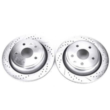 गैलरी व्यूवर में इमेज लोड करें, Power Stop 07-09 Chrysler Aspen Rear Evolution Drilled &amp; Slotted Rotors - Pair