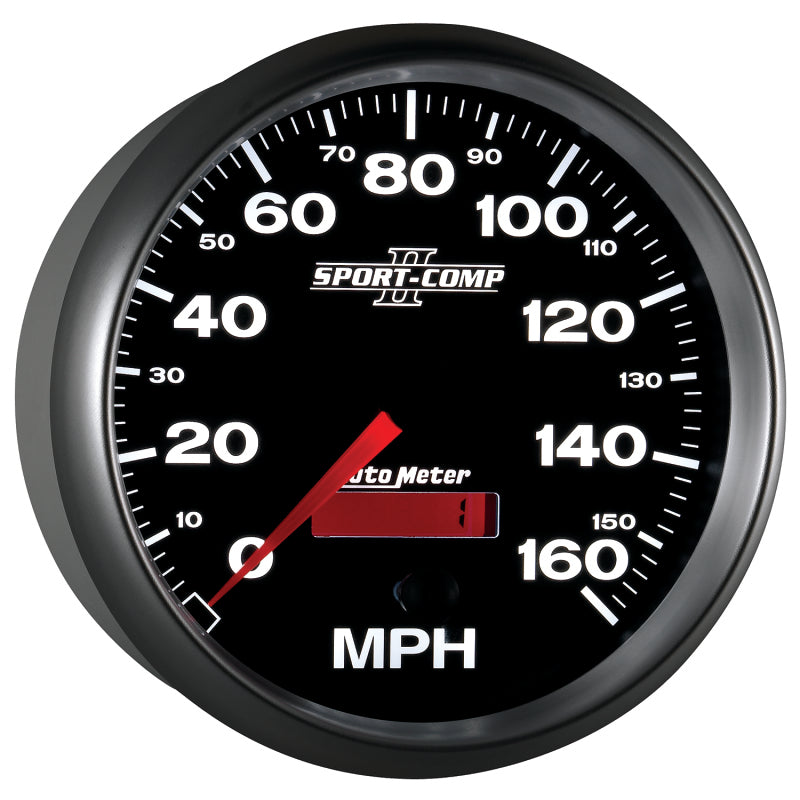 Autometer Sport-Comp II 5 inch 0-160MPH Electronic Programmable Speedometer