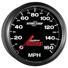 Laden Sie das Bild in den Galerie-Viewer, Autometer Sport-Comp II 5 inch 0-160MPH Electronic Programmable Speedometer