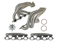 Carica l&#39;immagine nel visualizzatore di Gallery, aFe Twisted 304SS Header 2020 Chevy Corvette (C8) 6.2L V8 - Brushed