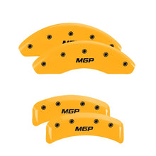 गैलरी व्यूवर में इमेज लोड करें, MGP 4 Caliper Covers Engraved Front &amp; Rear MGP Yellow finish black ch