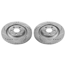 Carica l&#39;immagine nel visualizzatore di Gallery, Power Stop 10-11 Audi S4 Rear Evolution Drilled &amp; Slotted Rotors - Pair