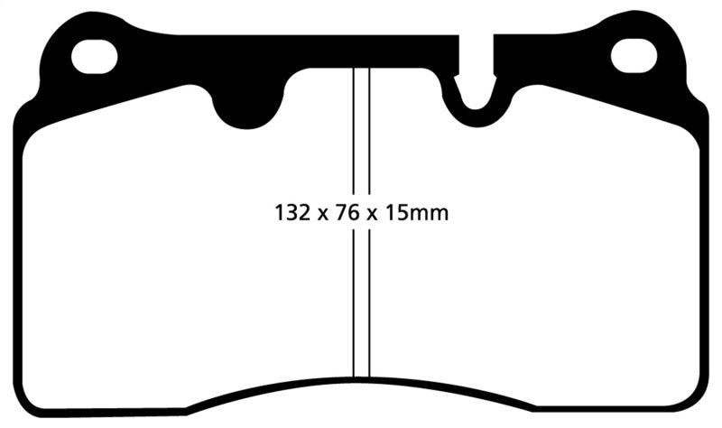 EBC 04-12 Aston Martin DB9 5.9 Redstuff Front Brake Pads