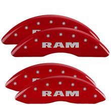 Carica l&#39;immagine nel visualizzatore di Gallery, MGP 4 Caliper Covers Engraved Front &amp; Rear MGP Red finish silver ch