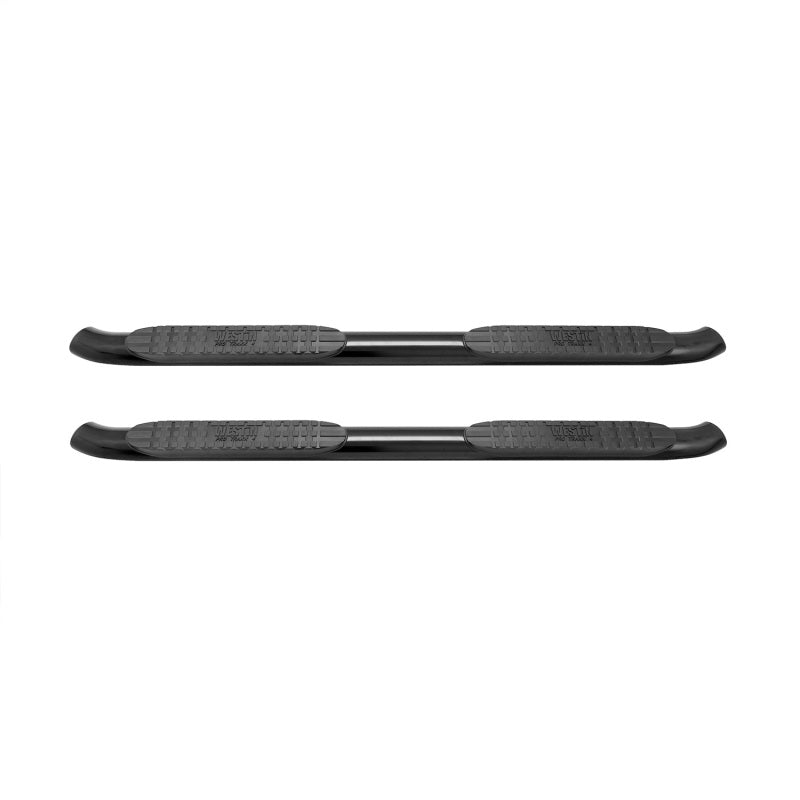 Westin 2007-2013 Chevy Silverado 1500 Crew Cab PRO TRAXX 4 Oval Nerf Step Bars - Black