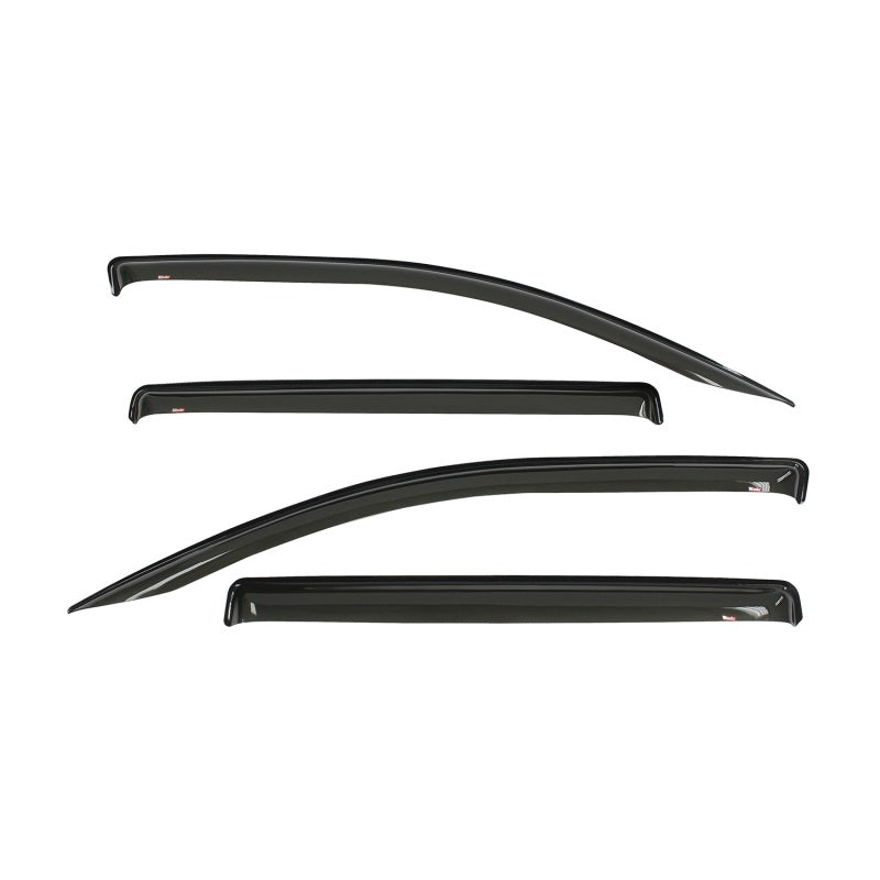 Westin 2016-2018 Nissan Titan/Titan XD Wade Slim Wind Deflector 4pc - Smoke